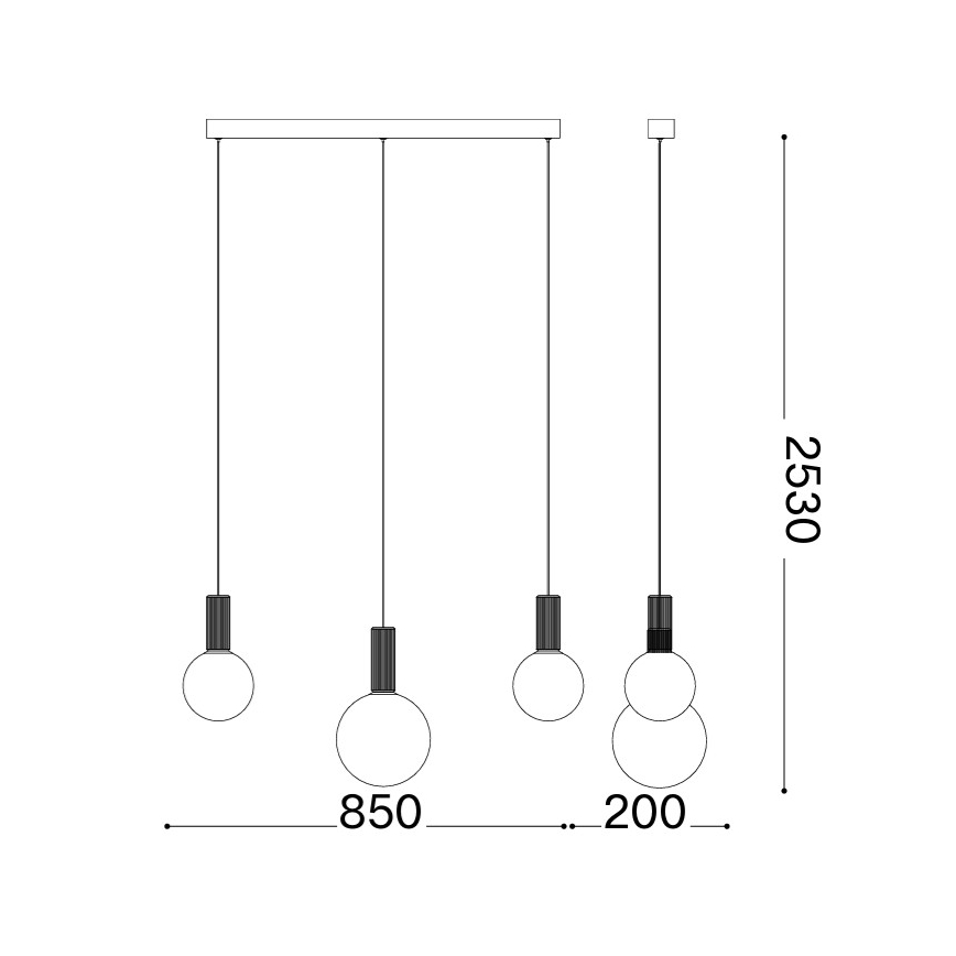 Ideal Lux - LED luster na sajli ODEON LED/20W/230V CRI 90 bež/bijela