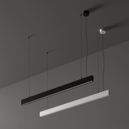 Ideal Lux - LED luster na sajli OFFICE LED/30W/230V 4000K CRI 90 crni
