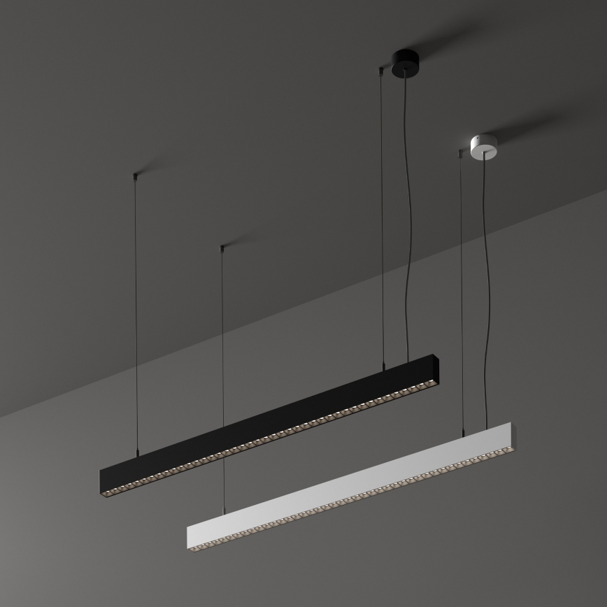 Ideal Lux - LED luster na sajli OFFICE LED/30W/230V 4000K CRI 90 crni