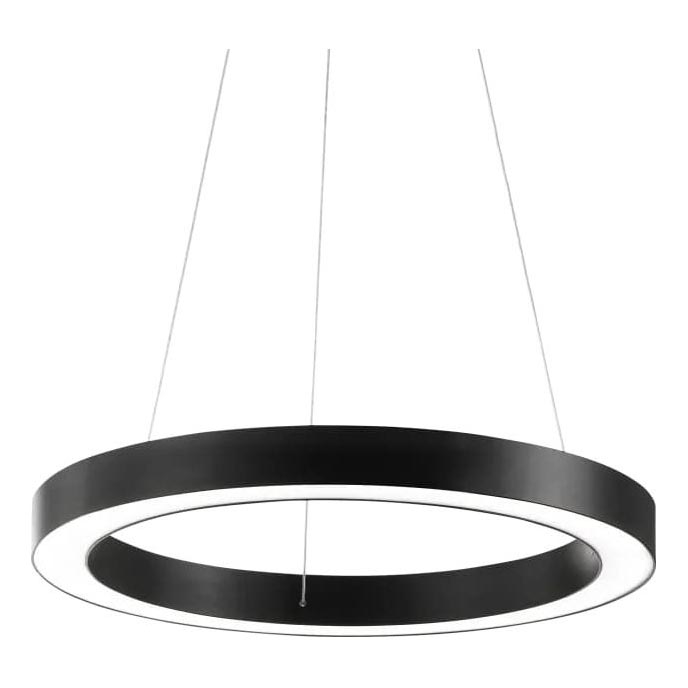 Ideal Lux - LED Luster na sajli ORACLE LED/28W/230V 3000K pr. 50 cm CRI 90 crna