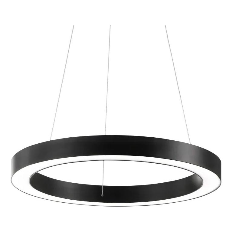 Ideal Lux - LED Luster na sajli ORACLE LED/33W/230V 3000K pr. 60 cm CRI 90 crna