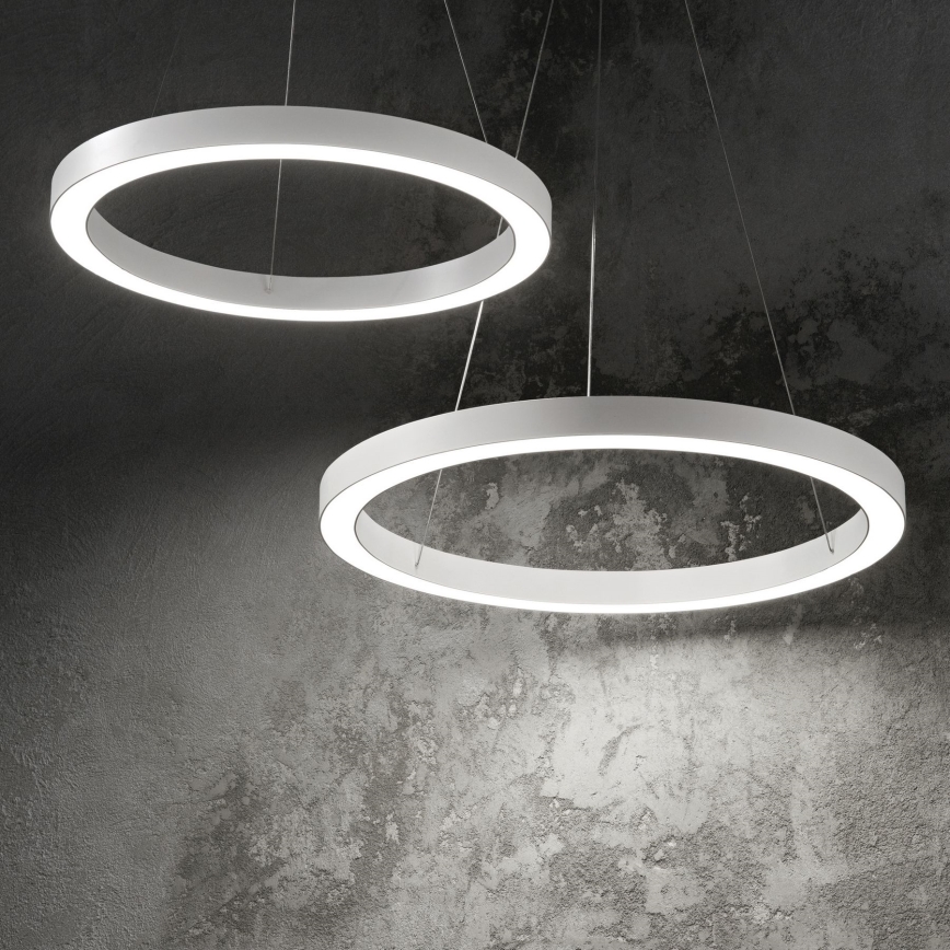 Ideal Lux - LED Luster na sajli ORACLE LED/35W/230V 3000K pr. 70 cm CRI 90 bijela