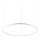 Ideal Lux - LED Luster na sajli ORACLE LED/55W/230V 3000K pr. 90 cm bijela