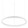 Ideal Lux - LED Luster na sajli ORACLE SLIM LED/29W/230V 2700K pr. 50 cm bijela