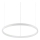 Ideal Lux - LED Luster na sajli ORACLE SLIM LED/32W/230V 3000K pr. 50 cm bijela