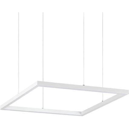 Ideal Lux - LED Luster na sajli ORACLE SLIM LED/33W/230V 3000K 50x50 cm bijela