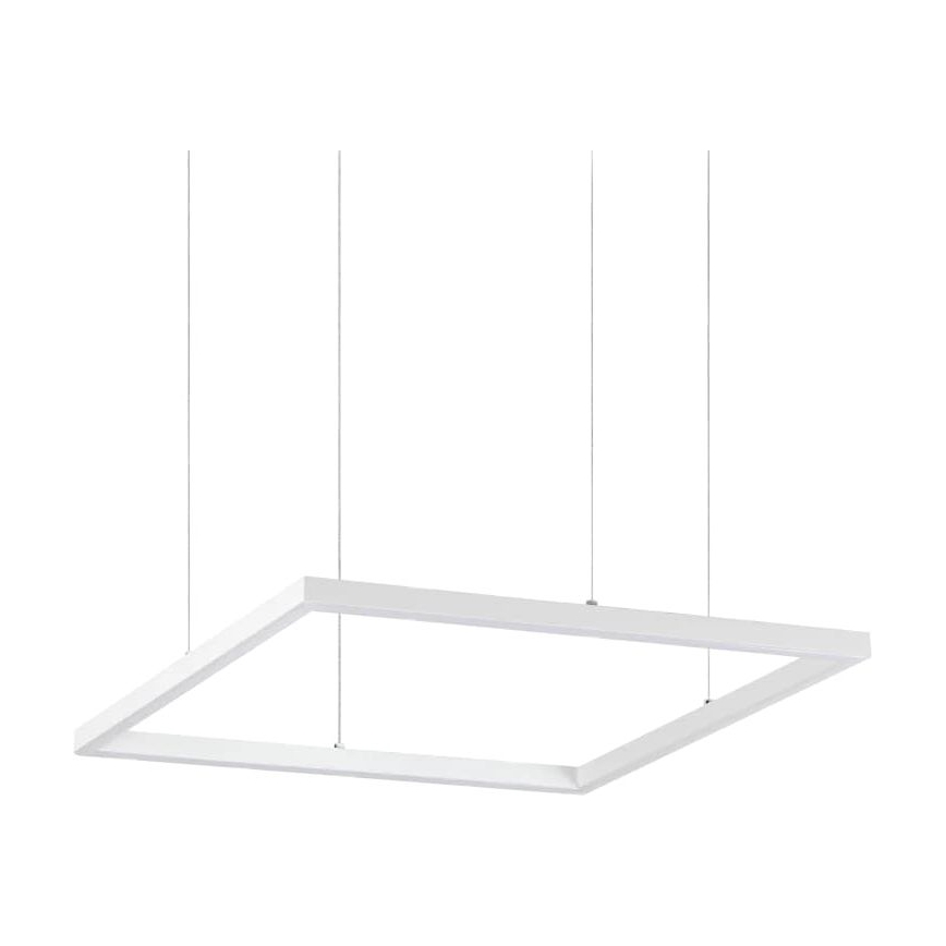 Ideal Lux - LED Luster na sajli ORACLE SLIM LED/33W/230V 3000K 50x50 cm bijela