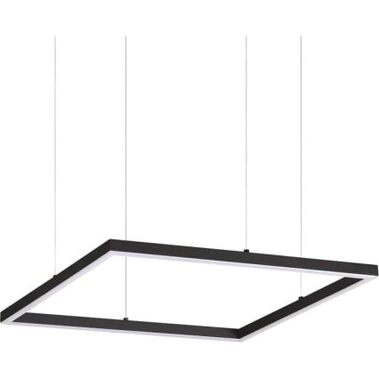 Ideal Lux - LED Luster na sajli ORACLE SLIM LED/33W/230V 3000K 50x50 cm crna