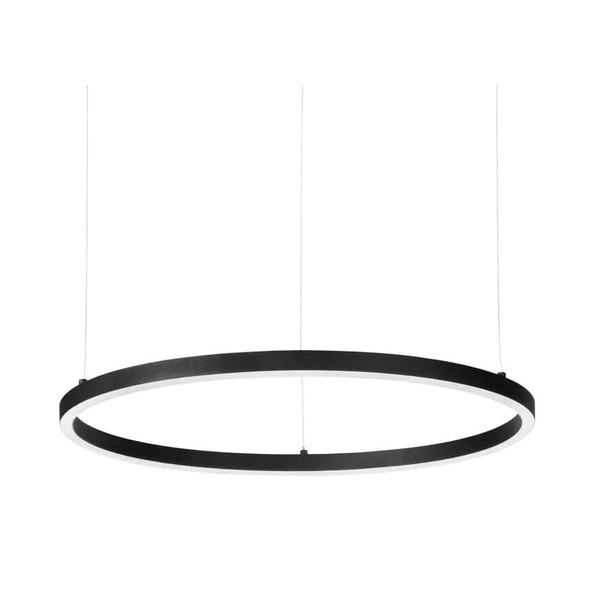 Ideal Lux - LED Prigušivi luster na sajli ORACLE SLIM LED/39W/230V 3000K pr. 70 cm crna