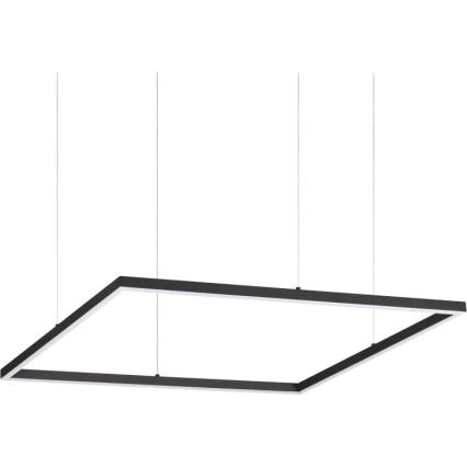 Ideal Lux - LED Luster na sajli ORACLE SLIM LED/41W/230V 3000K 70x70 cm crna