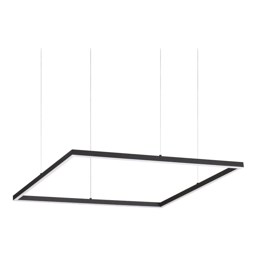 Ideal Lux - LED Luster na sajli ORACLE SLIM LED/41W/230V 3000K 70x70 cm crna