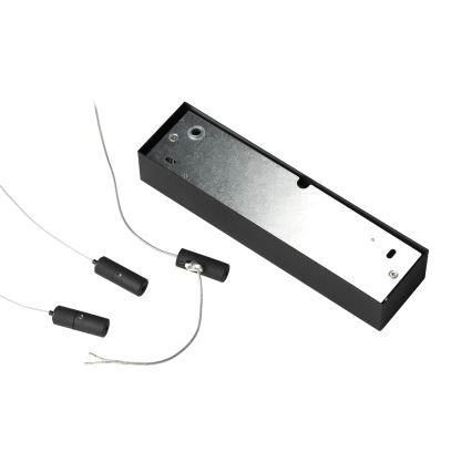 Ideal Lux - LED Luster na sajli ORACLE SLIM LED/41W/230V 3000K 70x70 cm crna