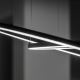 Ideal Lux - LED Luster na sajli ORACLE SLIM LED/43W/230V pr. 90 cm crna