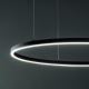 Ideal Lux - LED Luster na sajli ORACLE SLIM LED/43W/230V pr. 90 cm crna