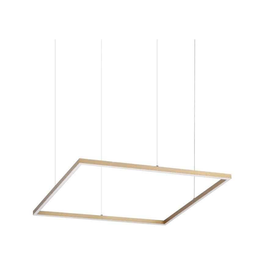 Ideal Lux - LED luster na sajli ORACLE SLIM LED/44W/230V 3000K CRI 90 70x70 cm zlatna