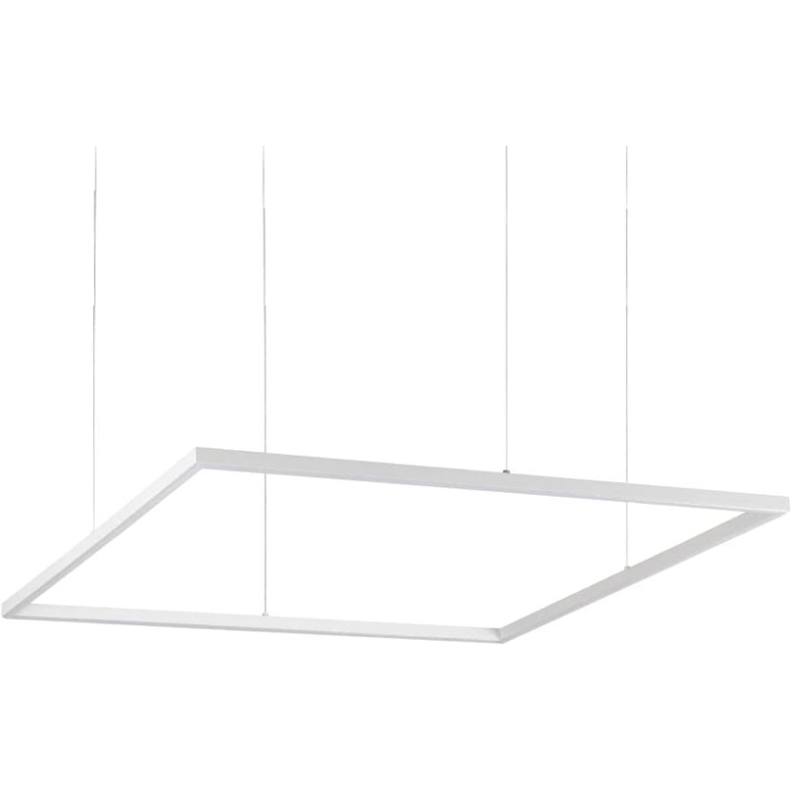 Ideal Lux - LED Luster na sajli ORACLE SLIM LED/53W/230V 3000K 90x90 cm bijela