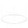 Ideal Lux - LED Luster na sajli ORACLE SLIM LED/83W/230V 2700K pr. 150 cm bijela