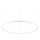 Ideal Lux - LED Luster na sajli ORACLE SLIM LED/89W/230V 3000K pr. 150 cm bijela