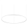 Ideal Lux - LED Luster na sajli ORACLE SLIM LED/89W/230V 4000K pr. 150 cm bijela