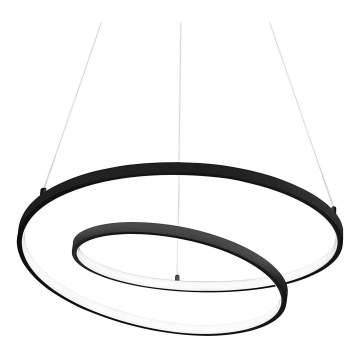 Ideal Lux - LED Luster na sajli OZ LED/47W/230V pr. 60 cm CRI 90 crna
