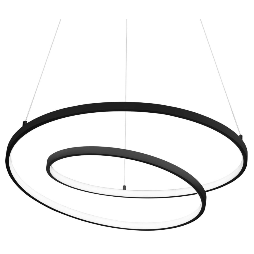Ideal Lux - LED Luster na sajli OZ LED/52W/230V pr. 80 cm CRI 90 crna