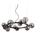 Ideal Lux - LED luster na sajli PERLAGE 11xG9/3W/230V promjer 73 cm crna/dimljeno-crna
