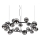 Ideal Lux - LED luster na sajli PERLAGE 25xG9/3W/230V 110 cm crna/dimljeno-crna