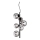 Ideal Lux - LED Luster na sajli PERLAGE 6xG9/3W/230V pr. 26 cm crna/dimna