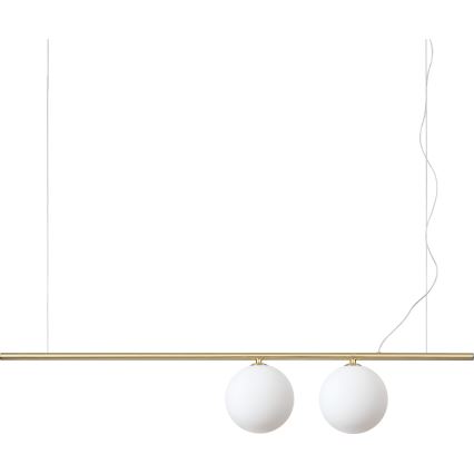 Ideal Lux - LED luster na sajli PERLINE 2xG9/3W/230V zlatna