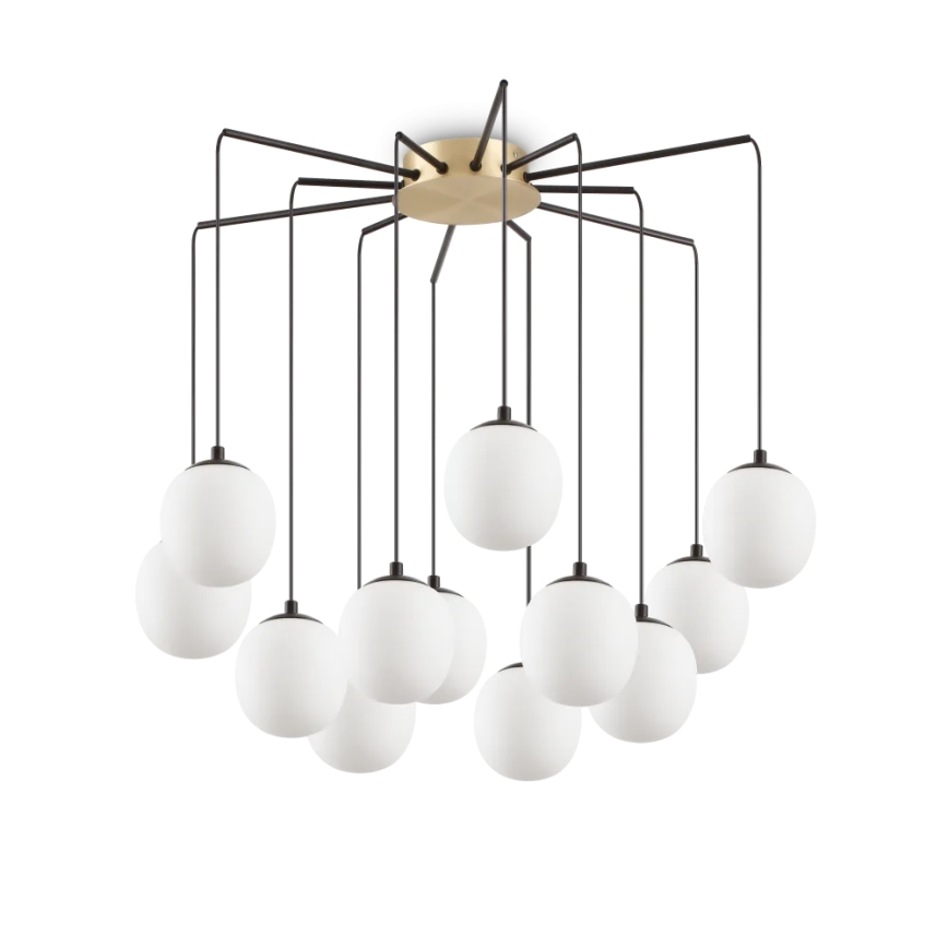 Ideal Lux - LED Luster na sajli RHAPSODY 12xG9/3W/230V mesing