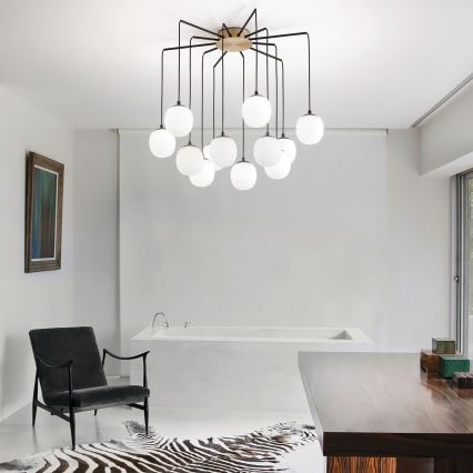 Ideal Lux - LED Luster na sajli RHAPSODY 12xG9/3W/230V mesing