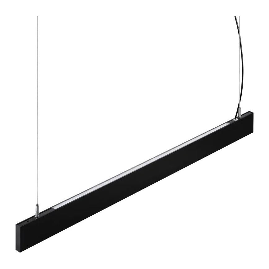Ideal Lux - LED luster na sajli STEEL LED/29W/230V 3000K CRI 90 120 cm crni