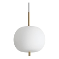 Ideal Lux - LED Luster na sajli UMILE LED/20W/230V pr. 30 cm CRI 90 mesing/bijela