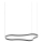 Ideal Lux - LED Luster na sajli WAVES LED/54W/230V CRI 90 crna
