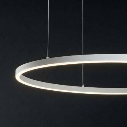 Ideal Lux - LED prigušivi luster na užetu ORACLE SLIM LED/83W/230V 4000K promjer 150 cm CRI 90 bijela