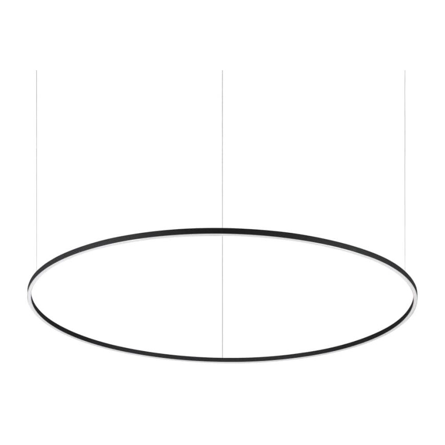 Ideal Lux - LED prigušivački luster na užetu ORACLE SLIM LED/76W/230V 3000K promjer 150 cm crna