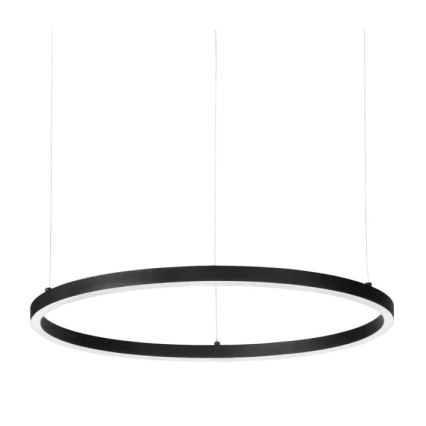 Ideal Lux - LED prigušivački luster na užetu ORACLE SLIM LED/29W/230V 3000K promjer 50 cm crna