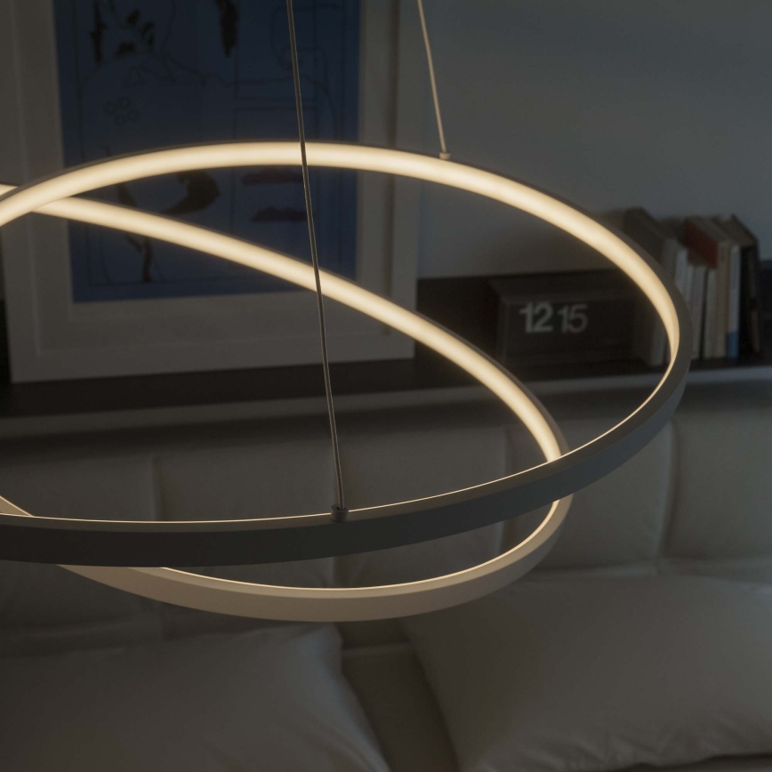Ideal Lux - LED luster s prigušivanjem na sajli OZ LED/48W/230V Ø 60 cm CRI 90 bijela