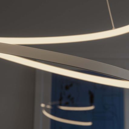 Ideal Lux - LED luster s prigušivanjem na sajli OZ LED/48W/230V Ø 60 cm CRI 90 bijela