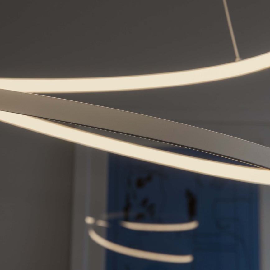 Ideal Lux - LED luster s prigušivanjem na sajli OZ LED/48W/230V Ø 60 cm CRI 90 bijela