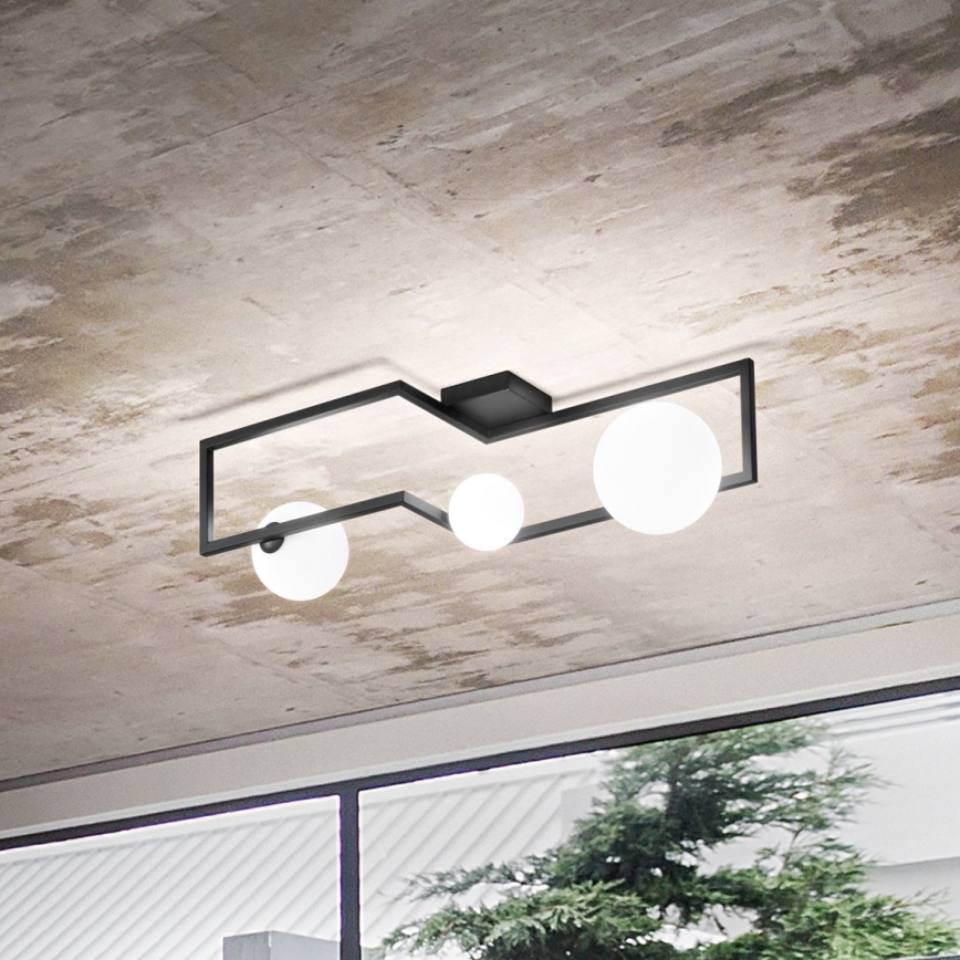 Ideal Lux - LED Nadgradni luster ANGOLO 3xG9/3W/230V crna