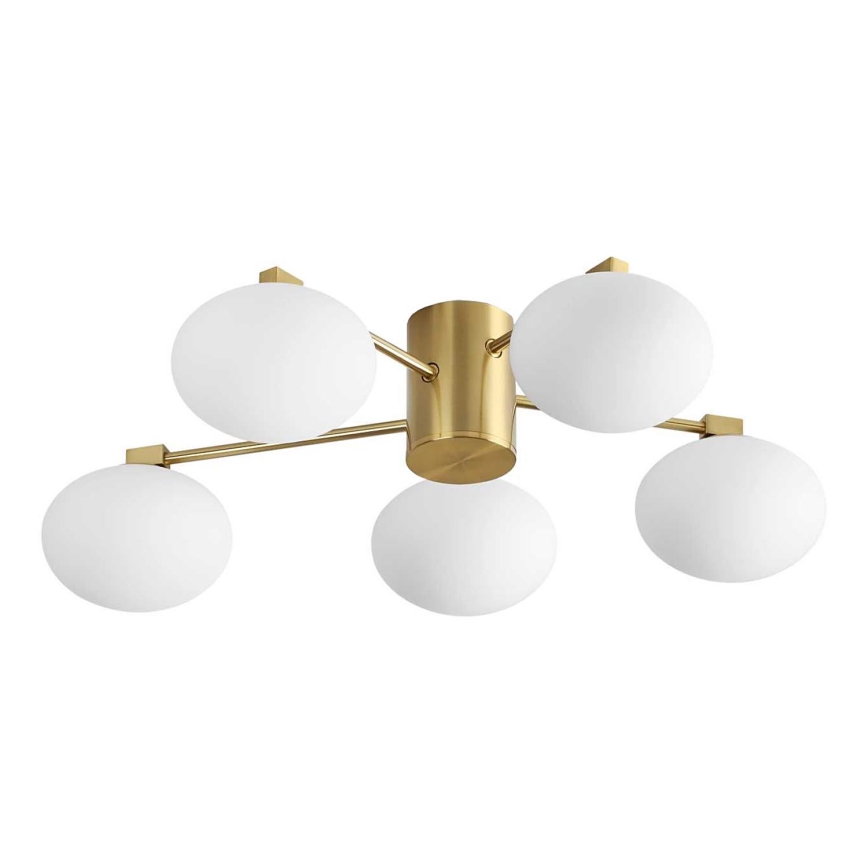Ideal Lux - LED Nadgradni luster HERMES 5xG9/3W/230V pr. 60 cm zlatna