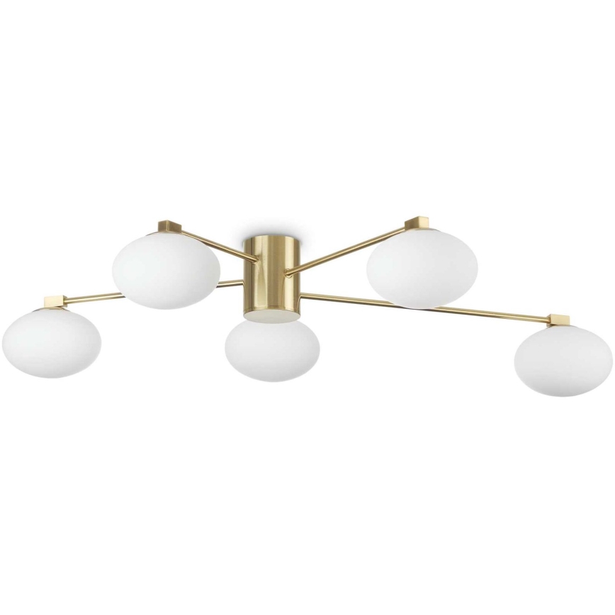 Ideal Lux - LED Nadgradni luster HERMES 5xG9/3W/230V pr. 90 cm zlatna