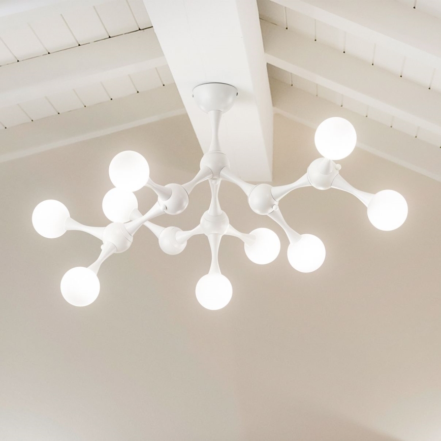 Ideal Lux - LED Nadgradni luster NODINO 9xG9/3W/230V bijela