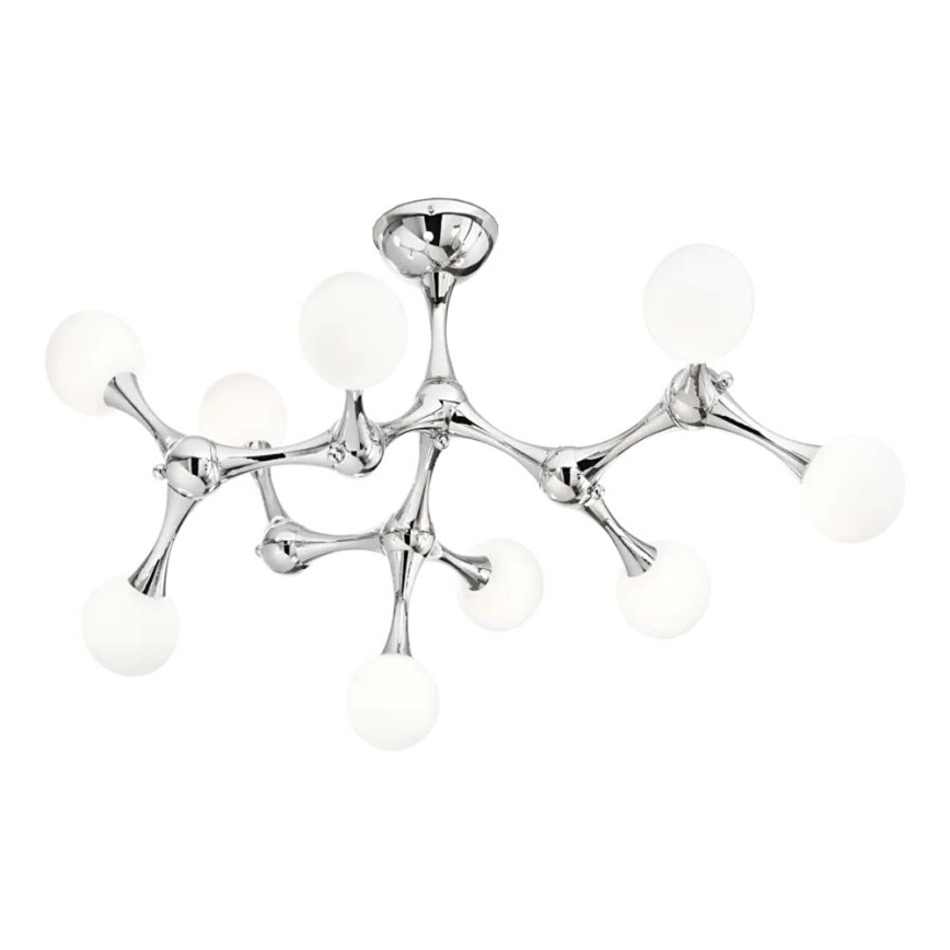 Ideal Lux - LED Nadgradni luster NODINO 9xG9/3W/230V sjajni krom/bijela