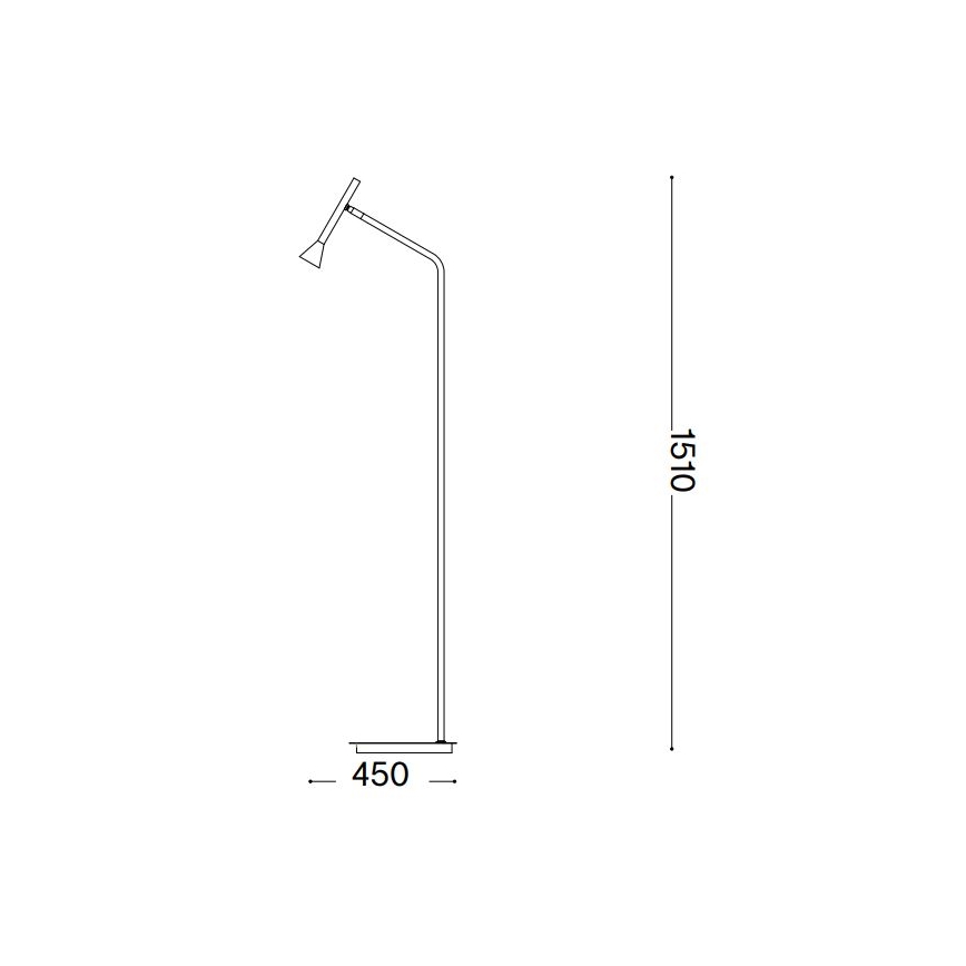 Ideal Lux - LED Podna lampa DIESIS LED/4,5W/230V CRI 95 zlatna