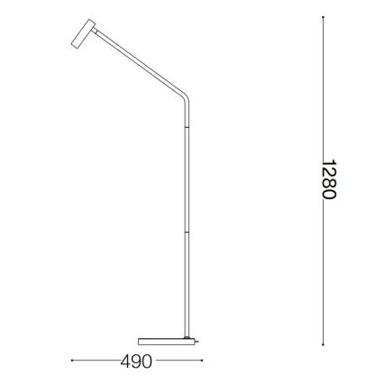 Ideal Lux - LED Podna lampa EASY LED/3,5W/230V CRI 90 bijela