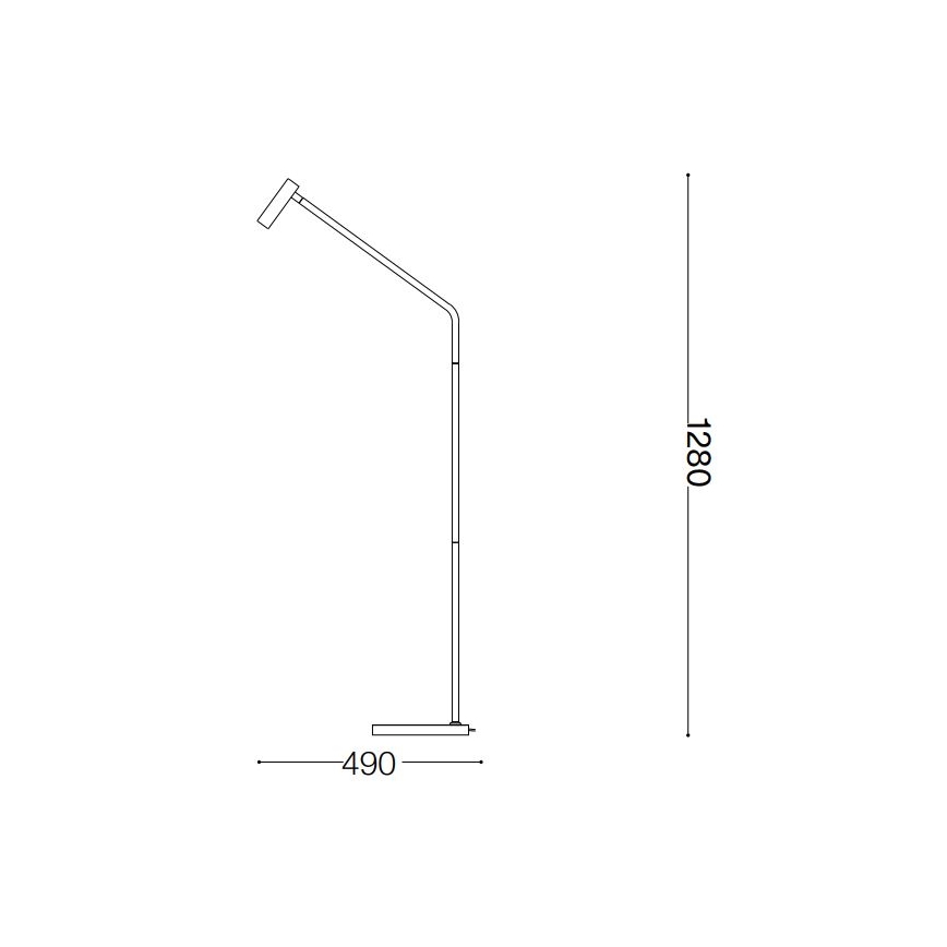 Ideal Lux - LED Podna lampa EASY LED/3,5W/230V CRI 90 mesing