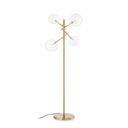 Ideal Lux - LED Podna lampa EQUINOXE 4xG4/2W/230V mesing/prozirna