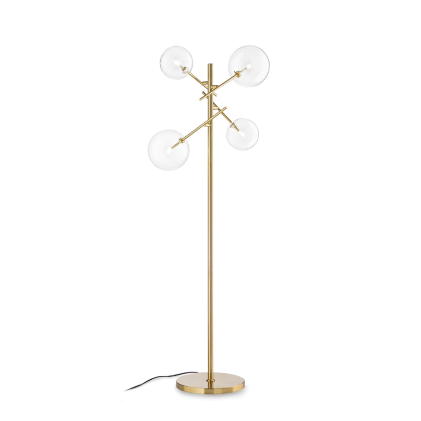 Ideal Lux - LED Podna lampa EQUINOXE 4xG4/2W/230V mesing/prozirna